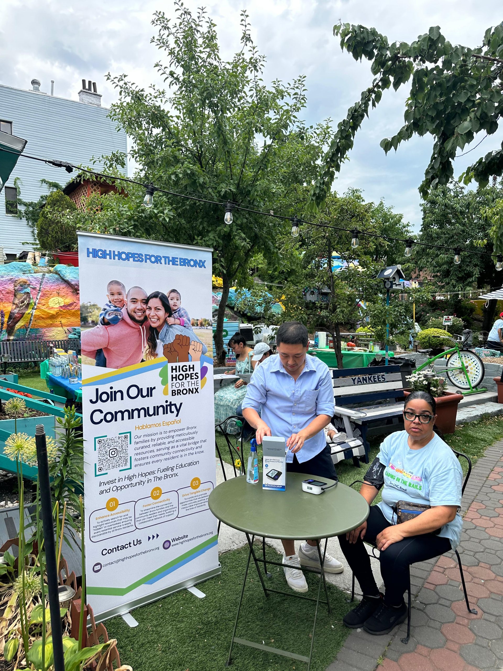 High Hopes for the Bronx blood pressure screening